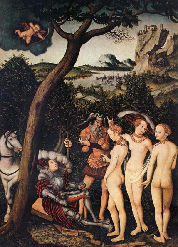 CRANACH, Lucas the Elder The Judgment of Paris oil painting picture